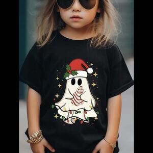 Kids Boojee Ghost Christmas T Shirt